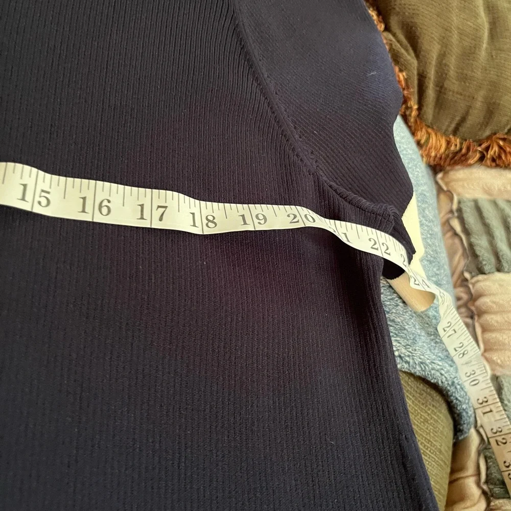 J. Crew Navy Ribbed Polo Dress with White Trim NWT 3x
